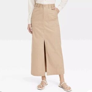 Women's tan Utility Maxi Skirt - A New Day